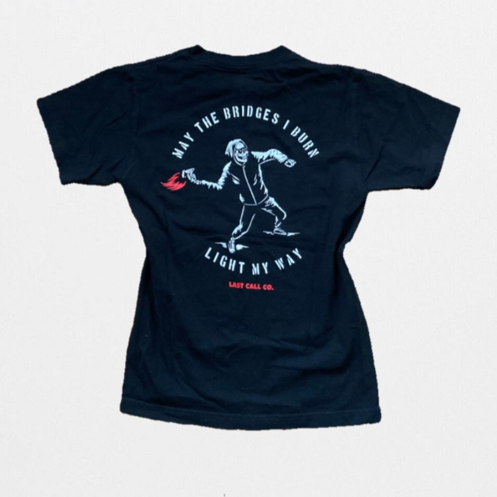🖤Mens black unisex skater edgy graphic tee